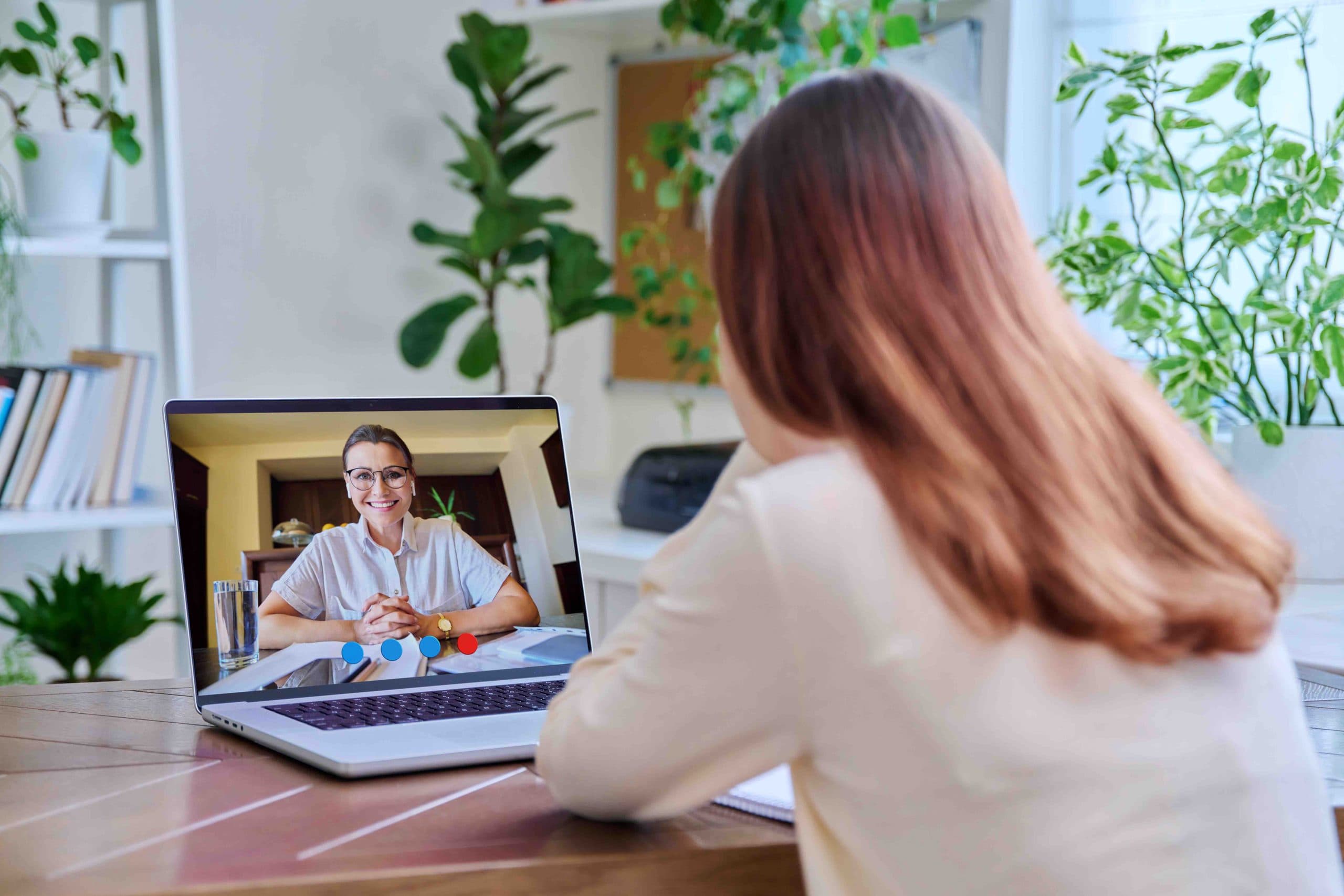 Foto von einem Videocall